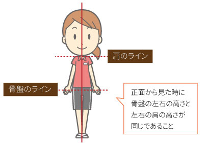理想な姿勢　正面
